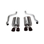 Corsa Sport Series axle-back exhaust system with dual-walled black tips for 2009-2013 Chevrolet Corvette C6.