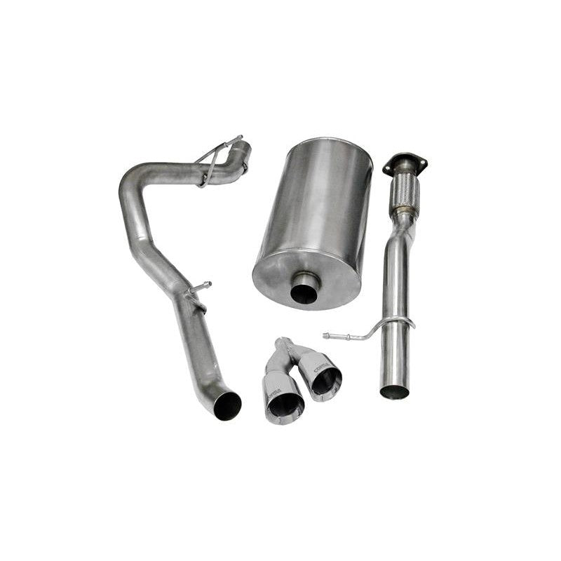 Corsa 14914 Sport Cat-Back Exhaust system with 304 stainless steel piping and dual-walled polished tips