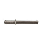 Corsa stainless steel Xtreme resonator delete pipe with 3/8 inch flange and CNC machined connection for F-150 SVT Raptor.