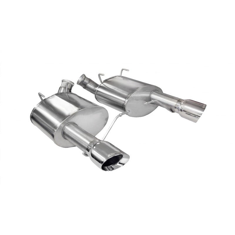 Corsa Xtreme Axle-Back Exhaust with dual-walled polished tips for 2011-2014 Ford Mustang 5.0L