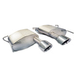 Corsa Sport axle-back exhaust system with polished dual-walled tips and 304 stainless steel piping for Cadillac CTS V.
