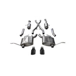 Corsa 2.5-inch dual rear exit cat-back exhaust system with black tips for 2011-2021 Jeep Grand Cherokee.