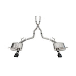 Corsa Xtreme 2.5 inch cat-back exhaust with dual 4.5 inch black PVD tips for 2011-2024 Dodge Durango 5.7L