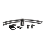 Corsa Performance black 6061 aluminum oil catch can with 11-gauge bracket and quick-disconnect hoses for Ford F-150