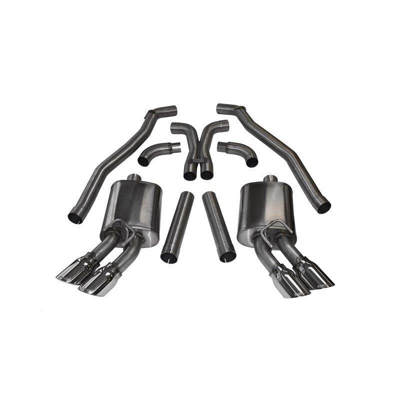 Corsa Sport cat-back exhaust system with XO-pipe and polished tips for 2012-2015 Chevrolet Camaro ZL1.
