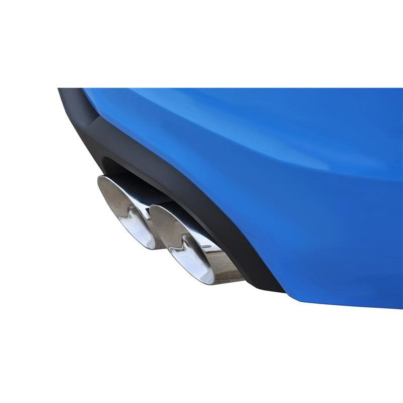 Corsa Sport axle-back exhaust system with dual-walled polished tips for 2013-2014 Ford Mustang Shelby GT500.