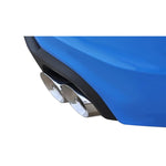 Corsa Sport axle-back exhaust system with dual-walled polished tips for 2013-2014 Ford Mustang Shelby GT500.