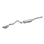 Corsa Sport Series 304 stainless steel cat-back exhaust with polished dual-wall tip for 2014-2019 Silverado/Sierra 1500.