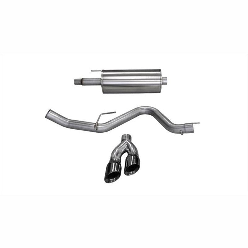 Corsa 14837BLK Sport cat-back exhaust with dual 4-inch black tips for 2015-2020 Ford F-150 5.0L V8.