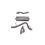 Corsa 3-inch stainless steel cat-back exhaust system with twin 4-inch polished tips for GMC Yukon Denali.