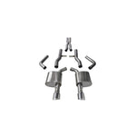Corsa Xtreme 304 stainless steel cat-back exhaust system with dual polished rectangular tips for 2015-2020 Dodge Charger.
