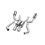 Corsa 3-inch 304 stainless steel cat-back exhaust system with dual 4-inch polished tips for 2018-2023 Mustang GT