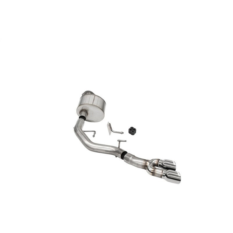 Corsa 21141 Xtreme cat-back exhaust with dual-walled polished tips and 3-inch 304 stainless steel piping.