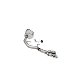 Corsa 21141 Xtreme cat-back exhaust with dual-walled polished tips and 3-inch 304 stainless steel piping.