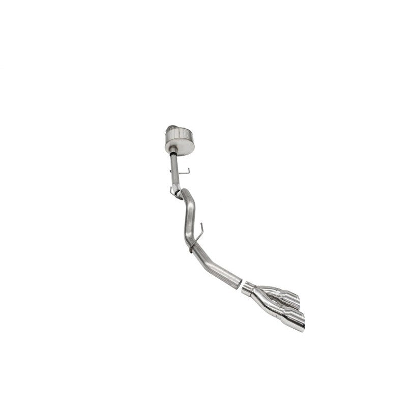 Corsa 21142 Xtreme cat-back exhaust system with 304 stainless steel piping and polished dual-wall tip.