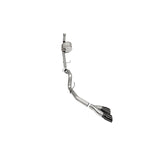 Corsa 3-inch 304 stainless steel Xtreme cat-back exhaust with dual-walled black PVD side exit tips for Ford F-150.