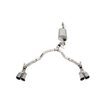 Corsa 304 stainless steel catback exhaust system with twin 4-inch dual-wall tips for 2021-2025 GM SUVs