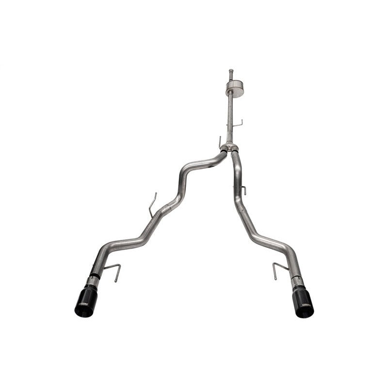 Corsa Xtreme cat-back exhaust with 304 stainless steel piping and dual black PVD tips for 2023-2025 Ford F-150 5.0L.