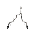 Corsa Xtreme cat-back exhaust with 304 stainless steel piping and dual black PVD tips for 2023-2025 Ford F-150 5.0L.