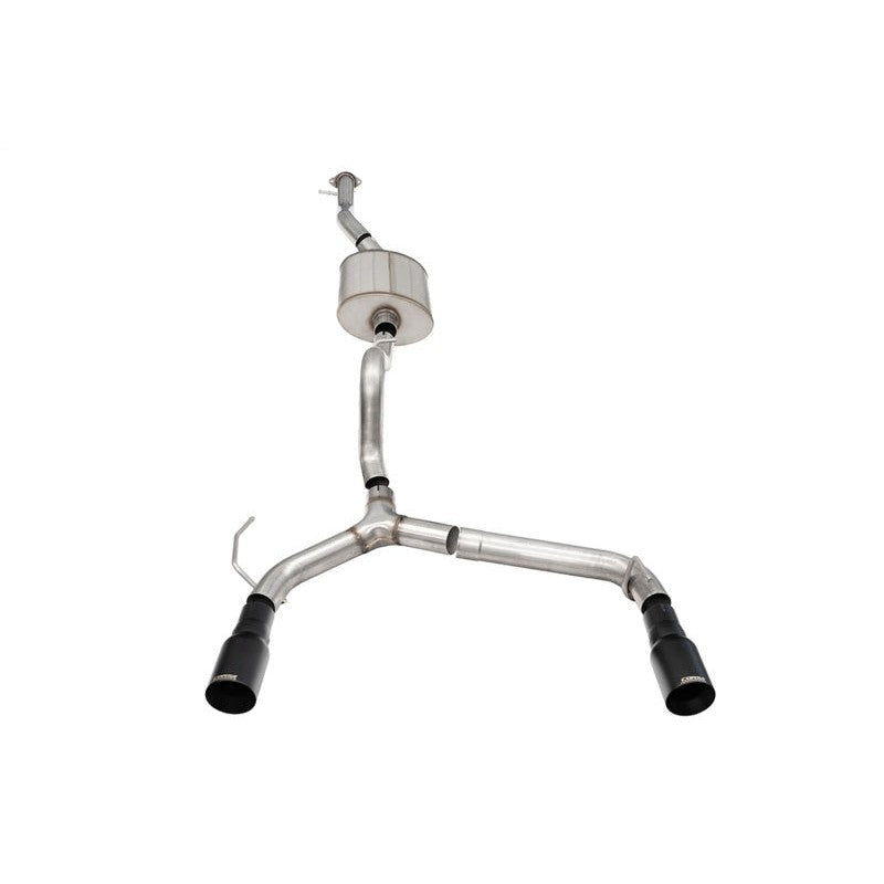 Corsa Performance 2.75 inch cat-back exhaust system with dual 4 inch black powder coated tips for 2021-2025 Ford Bronco.