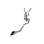 Corsa 3-inch cat-back exhaust for 2022-2025 Toyota Tundra with twin 4-inch black PVD slash-cut tips