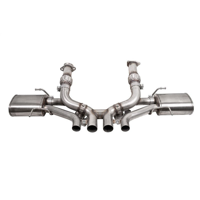 CORSA 304 stainless steel 3 inch valved cat-back exhaust system with RSC mufflers and wiring for C8 Corvette Z06.