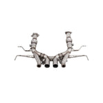 Corsa Performance Track Series 3-inch 304 stainless steel valved cat-back muffler delete exhaust system.