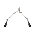 Corsa 2.5 inch stainless steel Sport cat-back exhaust with dual rear exit 5 inch black tips for 2025-2026 Ram 1500.