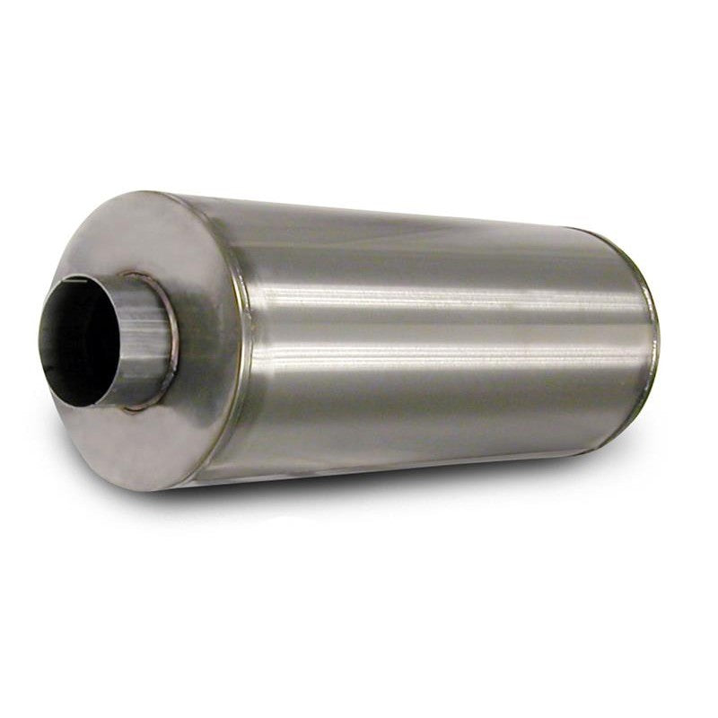 CORSA 304 stainless steel performance diesel muffler with notched and expanded inlets