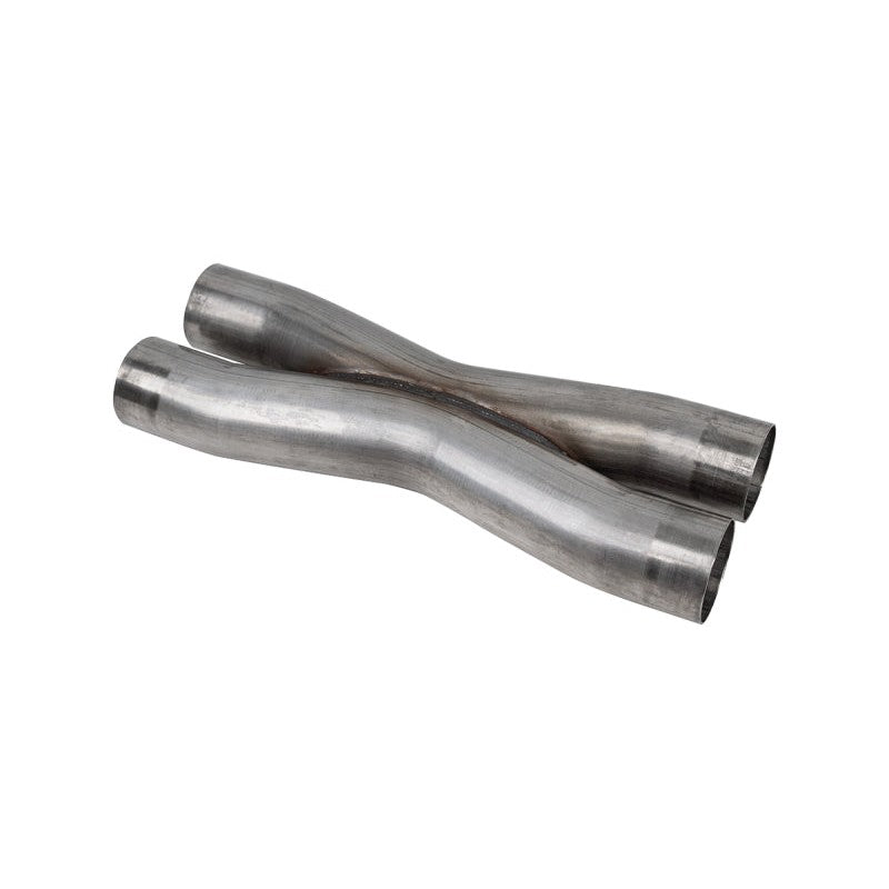 Corsa PRO-Series 304 stainless steel standalone X-pipe with 3.0 inch dual inlets and outlets.