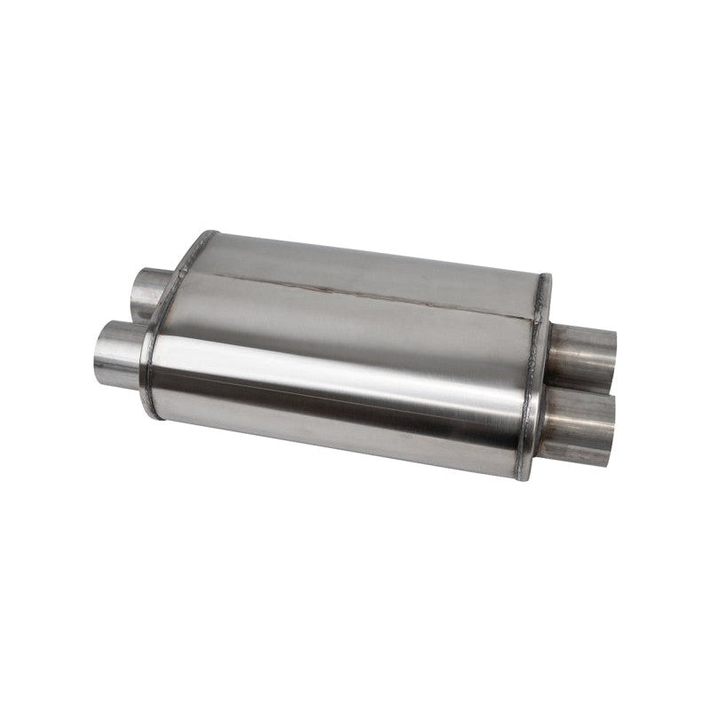 Corsa CPX3030 PRO-Series 304 stainless steel tuned muffler with 3 inch dual inlet and outlet and integrated X-pipe.