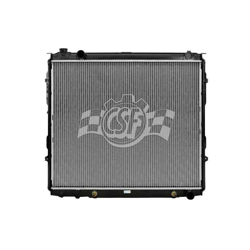 CSF 3238 OE-style replacement radiator for 2001-2007 Toyota Sequoia 4.7L featuring plastic tanks and aluminum core.