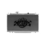 Polished CSF 7000 all-aluminum 2-row performance radiator for 2002-2006 Acura RSX