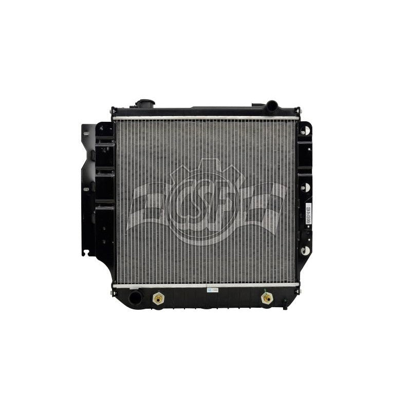 CSF OE-style replacement radiator with plastic tanks and aluminum core for 2003-2006 Jeep Wrangler 2.4L.