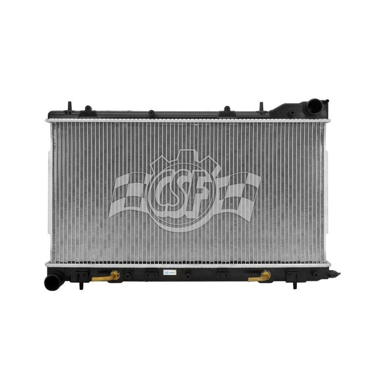 CSF 3140 OEM-style replacement radiator with black plastic tanks for 2004-2005 Subaru Forester 2.5L