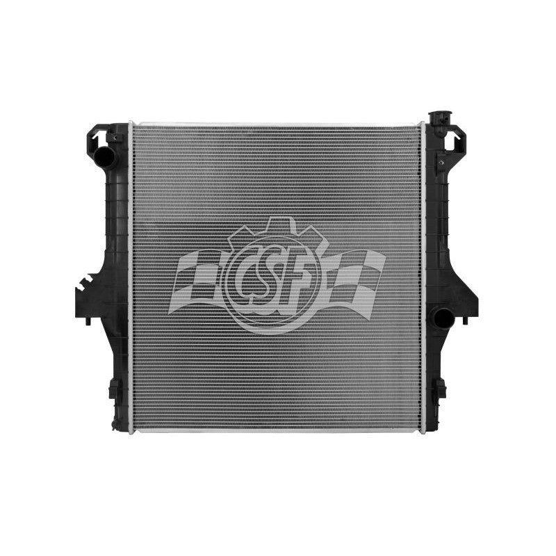 CSF replacement radiator for 2004-2009 Dodge Ram 2500 showing cooling core and side tanks