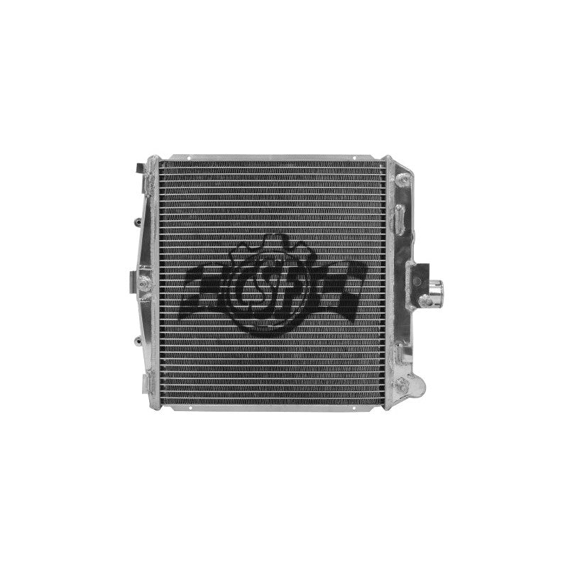 CSF 7048 all-aluminum high-performance right side radiator with satin finish for Porsche 911, Boxster, and Cayman models.
