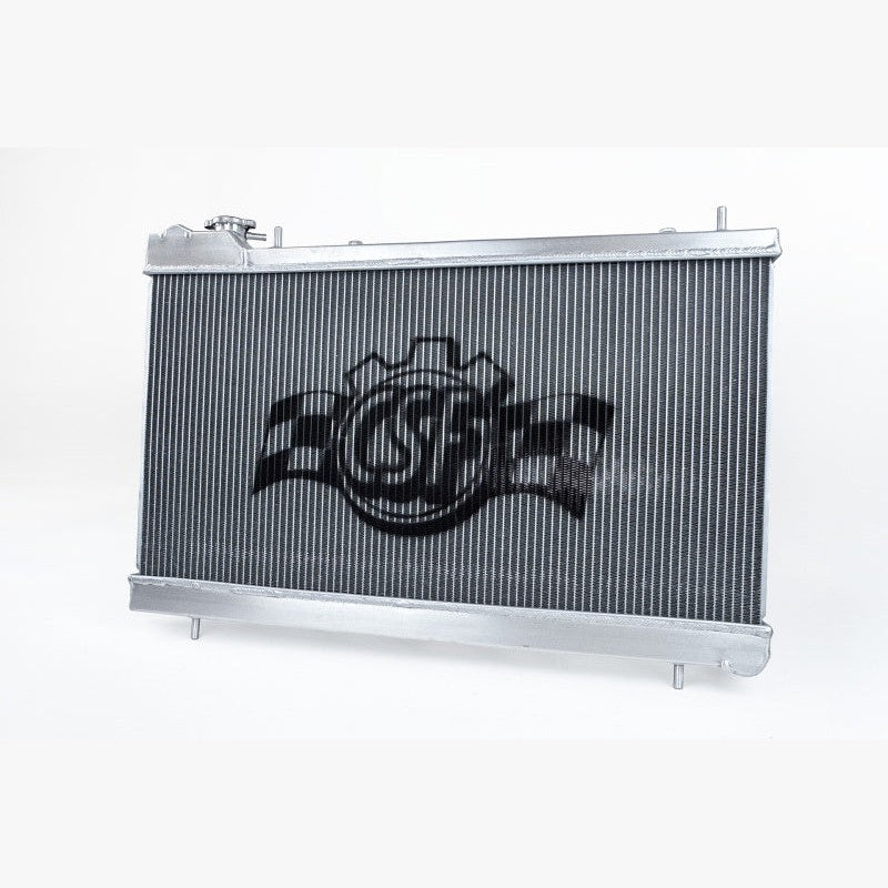 CSF 7235 high-performance all-aluminum 2-row radiator with TIG-welded tanks for 2006-2008 Subaru Forester XT