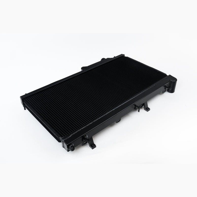 CSF 7094B stealth black high-performance 31mm aluminum radiator with B-Tube core for Subaru WRX and STI