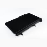 CSF 7094B stealth black high-performance 31mm aluminum radiator with B-Tube core for Subaru WRX and STI