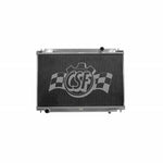 CSF 7041 high-performance all-aluminum radiator for Nissan GT-R featuring a 52mm B-tube core and satin finish.