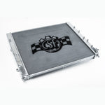 CSF 8028 high-performance all-aluminum 2-row radiator with satin finish for 2009-2015 Cadillac CTS-V.