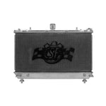 Polished all-aluminum 2-row performance radiator with B-Tube core for 2010-2011 Chevrolet Camaro SS.