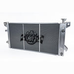 CSF 8094 high-performance 2-row aluminum radiator with TIG-welded end tanks and CNC-machined mounting brackets.