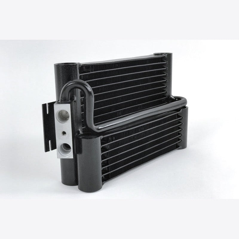 CSF 8145 Race-Spec engine oil cooler featuring high-density multi-louvered fins and multi-channel microtubes.