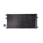 CSF 10695 aluminum A/C condenser for 2014-2019 GMC Sierra 1500 featuring parallel-flow cooling tubes and brackets.