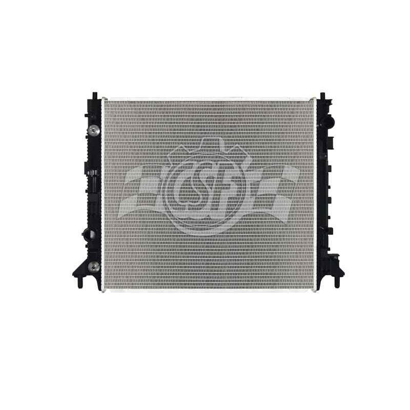CSF replacement radiator with aluminum core and plastic end tanks for 6.2L Chevrolet Camaro and Cadillac CTS
