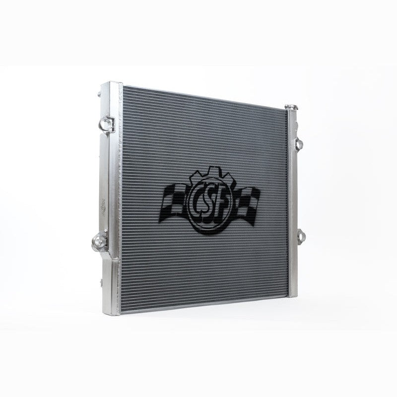 CSF 7214 heavy duty all-aluminum 2-row radiator with satin finish and CNC machined fittings for Lexus GX460.