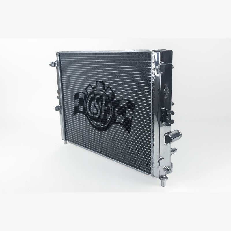 CSF 7077 high-performance triple-pass aluminum radiator for 2014-2019 Chevrolet Corvette C7 with satin finish