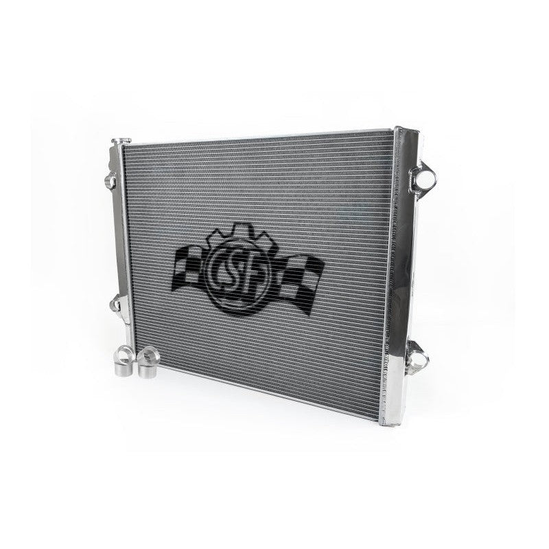 CSF 7092 all-aluminum 2-row performance radiator with satin finish for Toyota Tacoma
